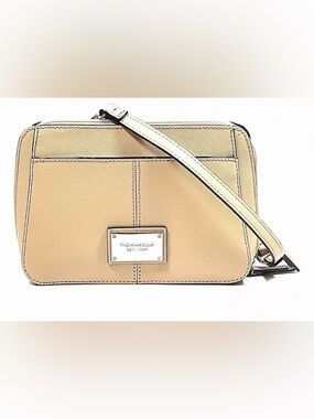 Tignanello Bella Belt Belt in Nude Coated Leather Crossbody Removable Strap